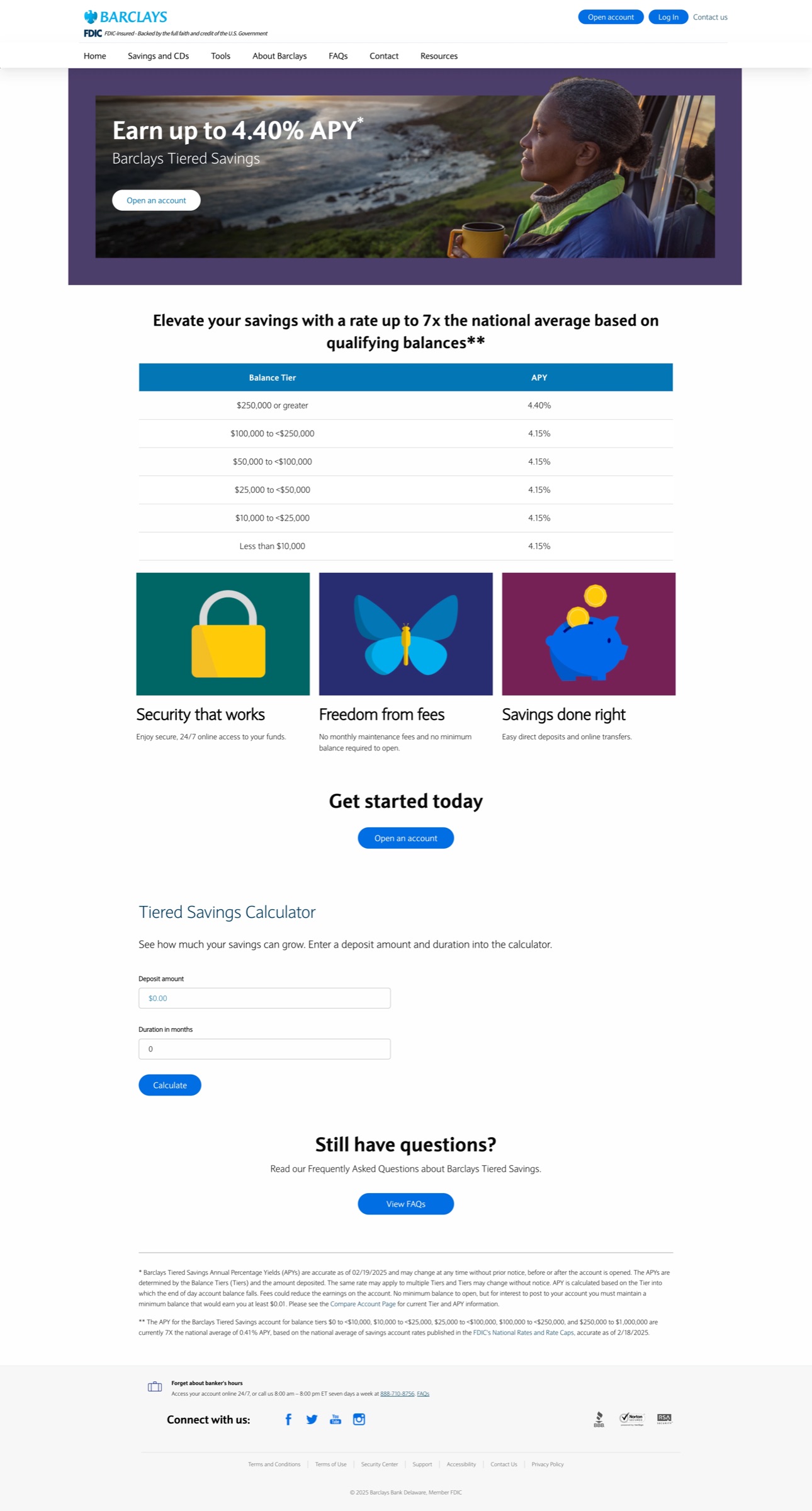 Tiered Savings